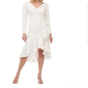 White Kay Unger dress
